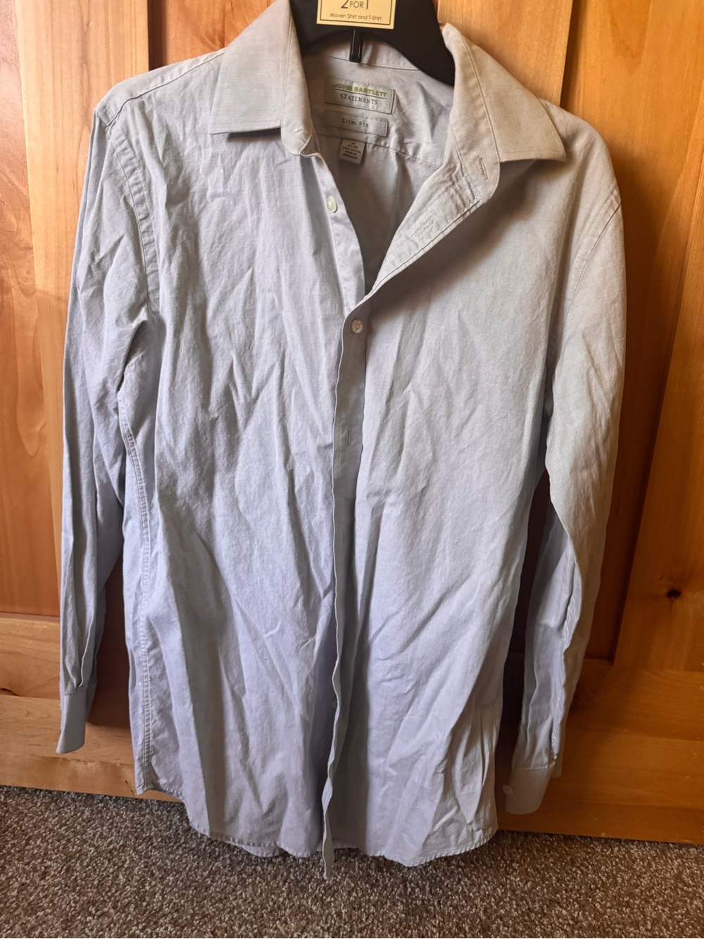 Light Gray Men's Button-Up Shirt Jacket